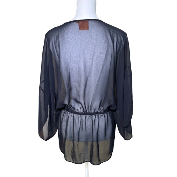 Tory Burch Margarete Sheer Top, Size 4 - Picture 4 of 5